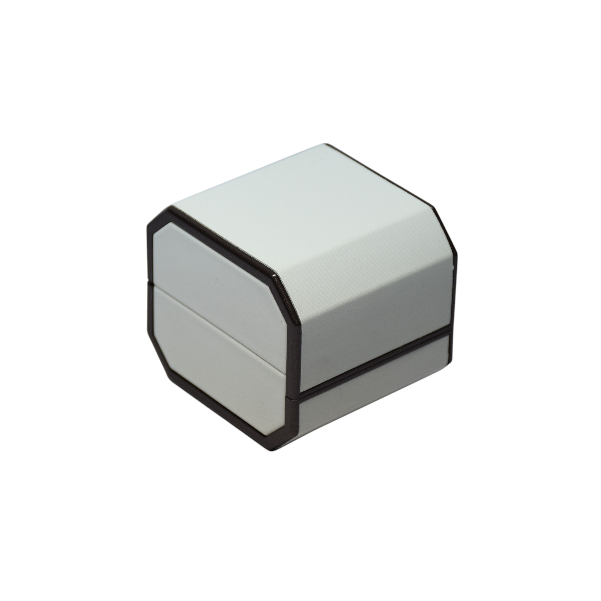 Designer Wooden Jewelry Box For Ring With Grey Interior 2.75x2.25x2.5"