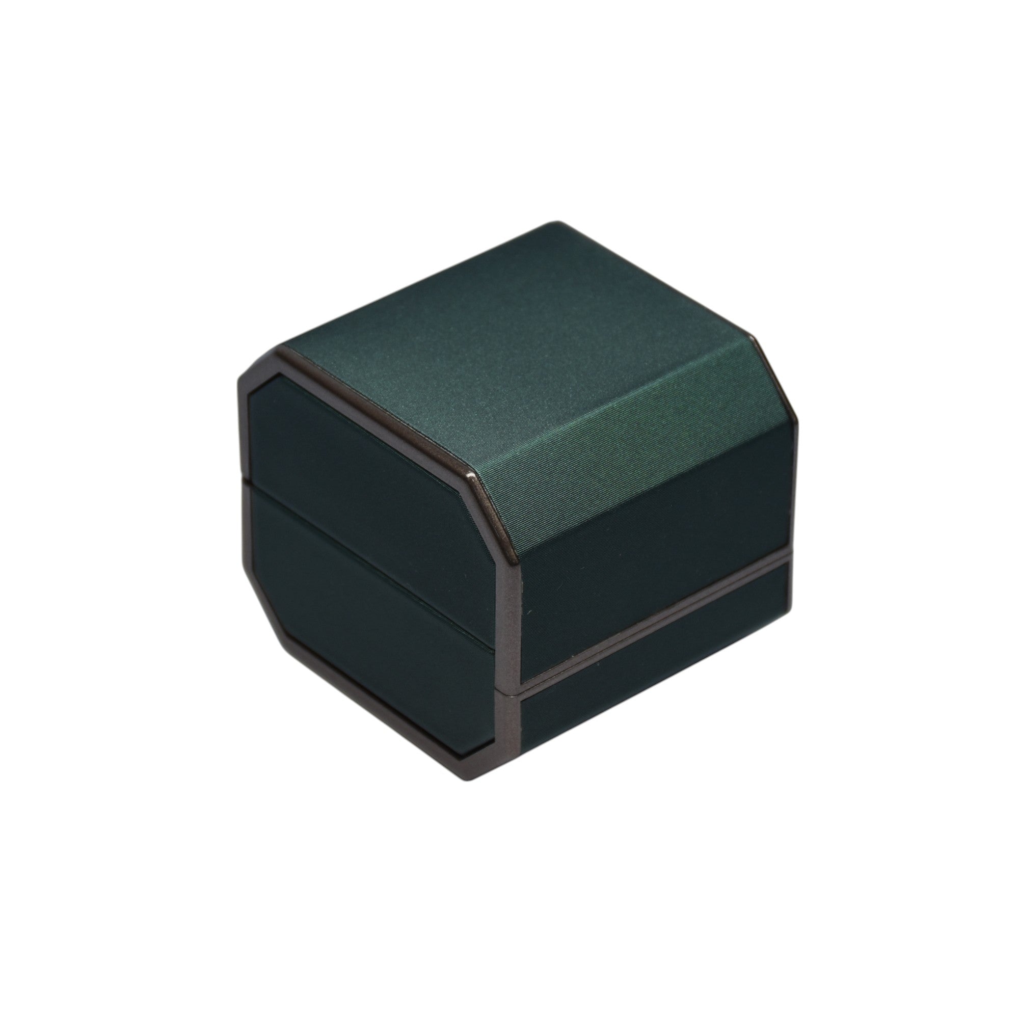 Designer Wooden Jewelry Box For Ring With Grey Interior 2.75x2.25x2.5"