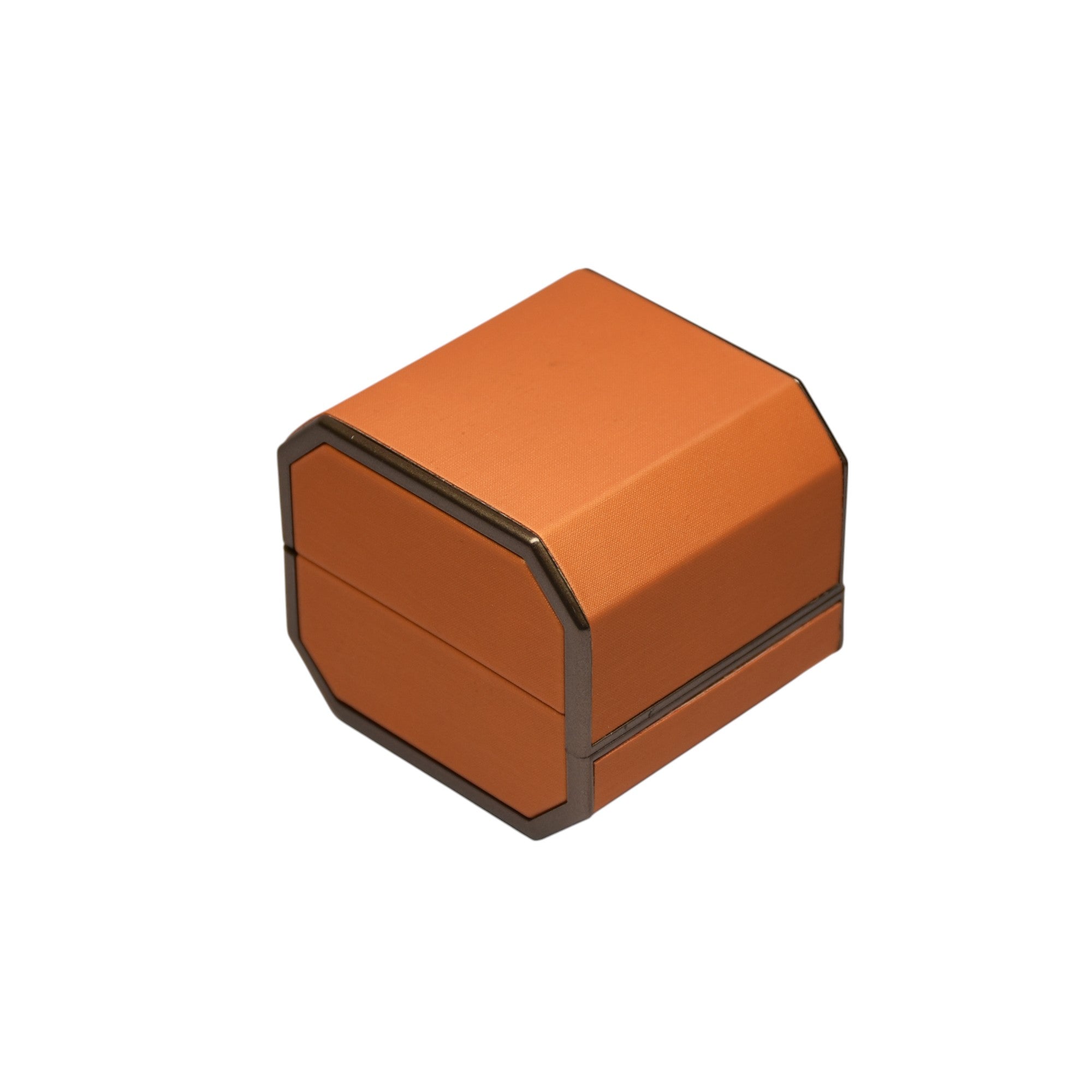 Designer Wooden Jewelry Box For Ring With Grey Interior 2.75x2.25x2.5"